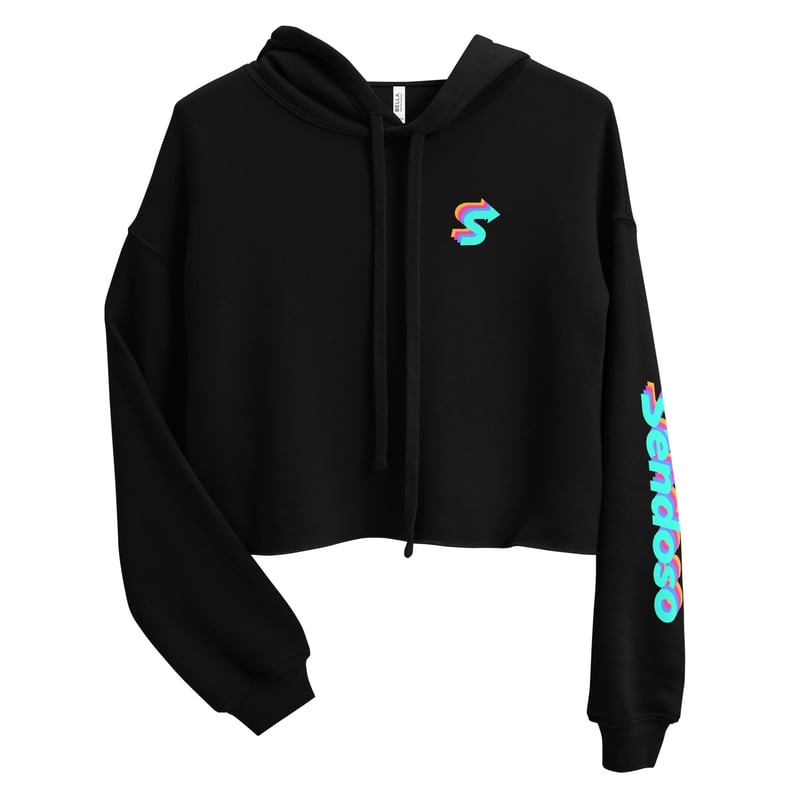 US - Sendoso Cropped Hoodie - Black - image5
