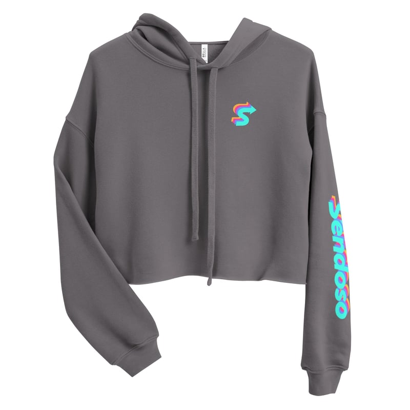 International - Sendoso Cropped Hoodie - Charcoal - image4