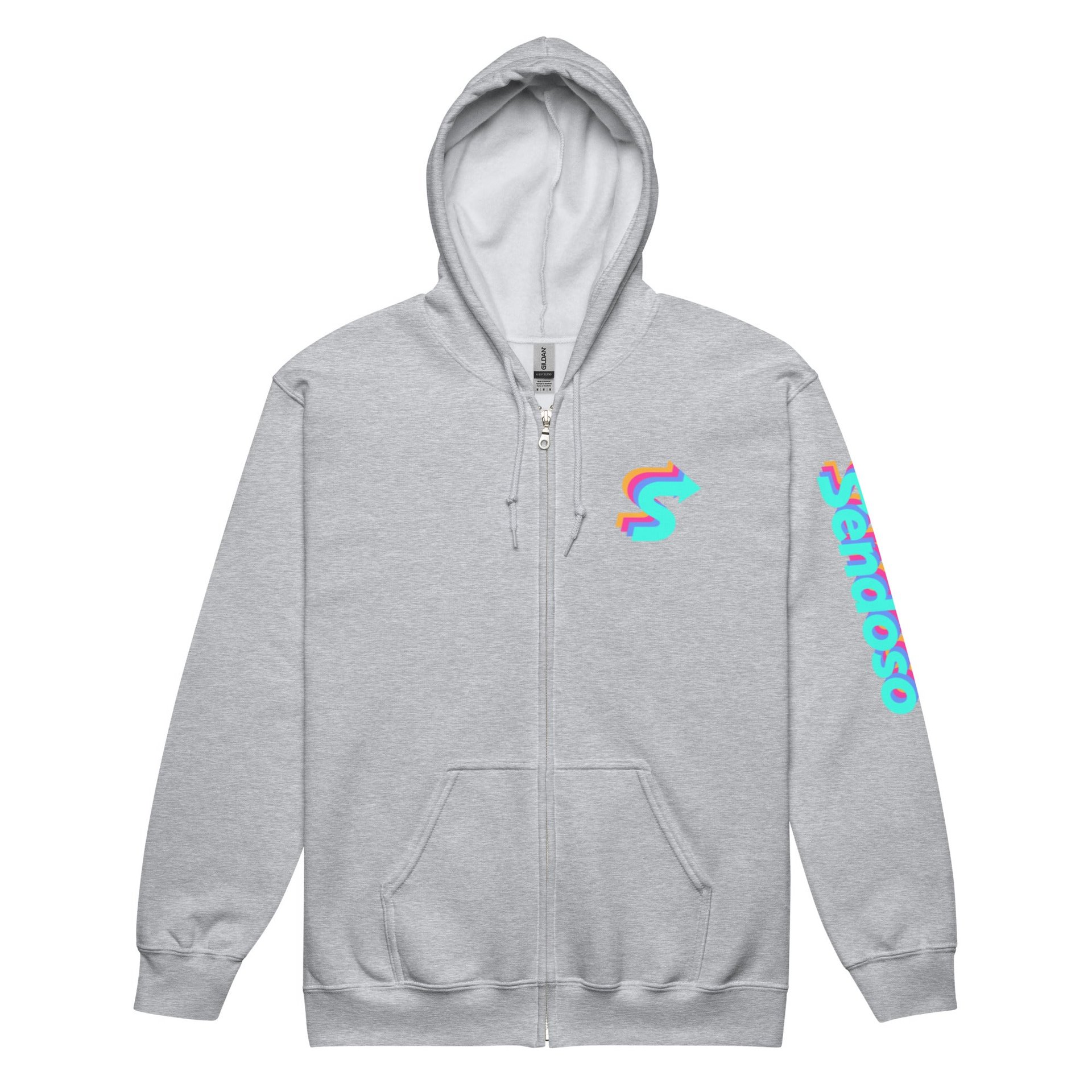 International - Sendoso Unisex Full Zip Hoodie - Gray