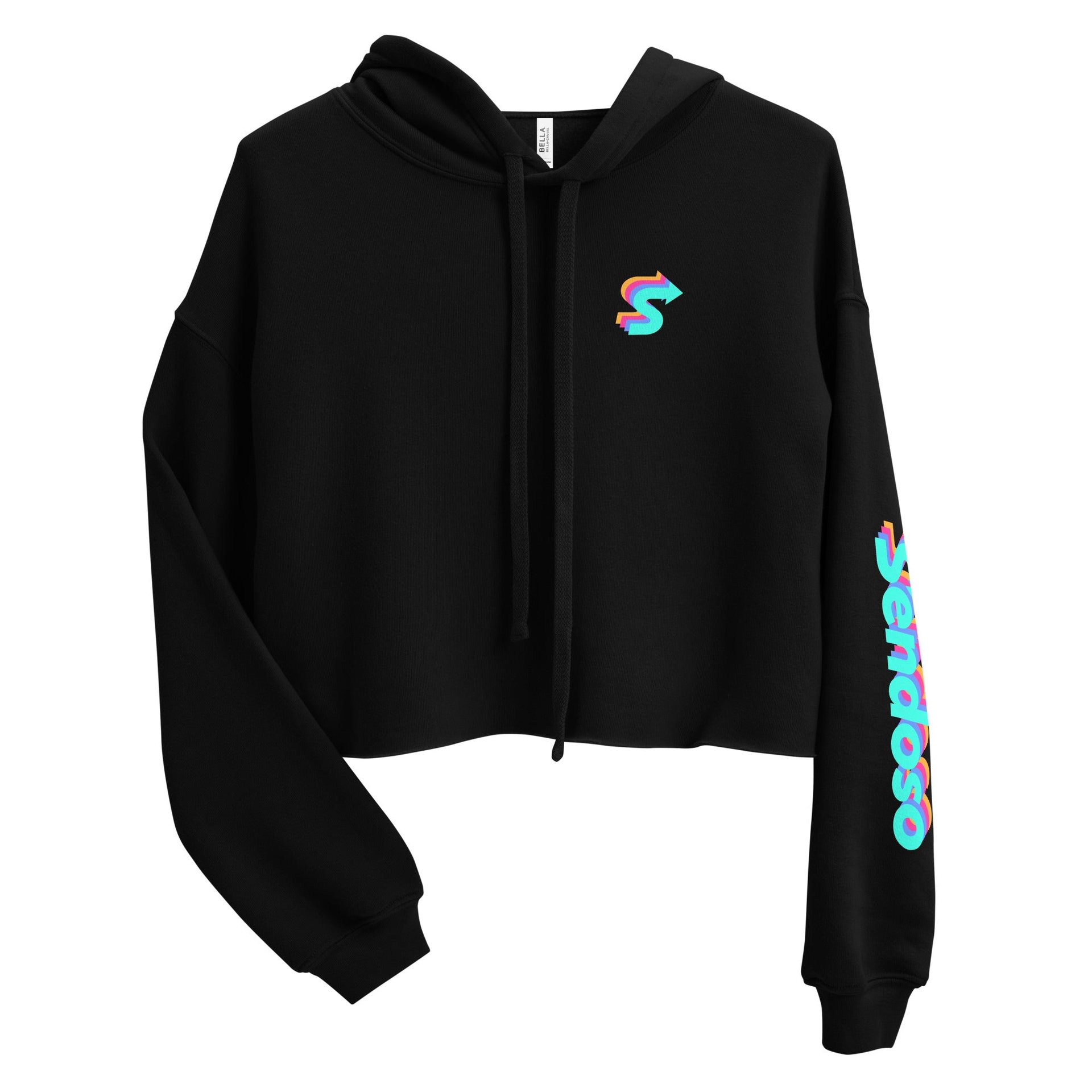 US - Sendoso Cropped Hoodie - Black