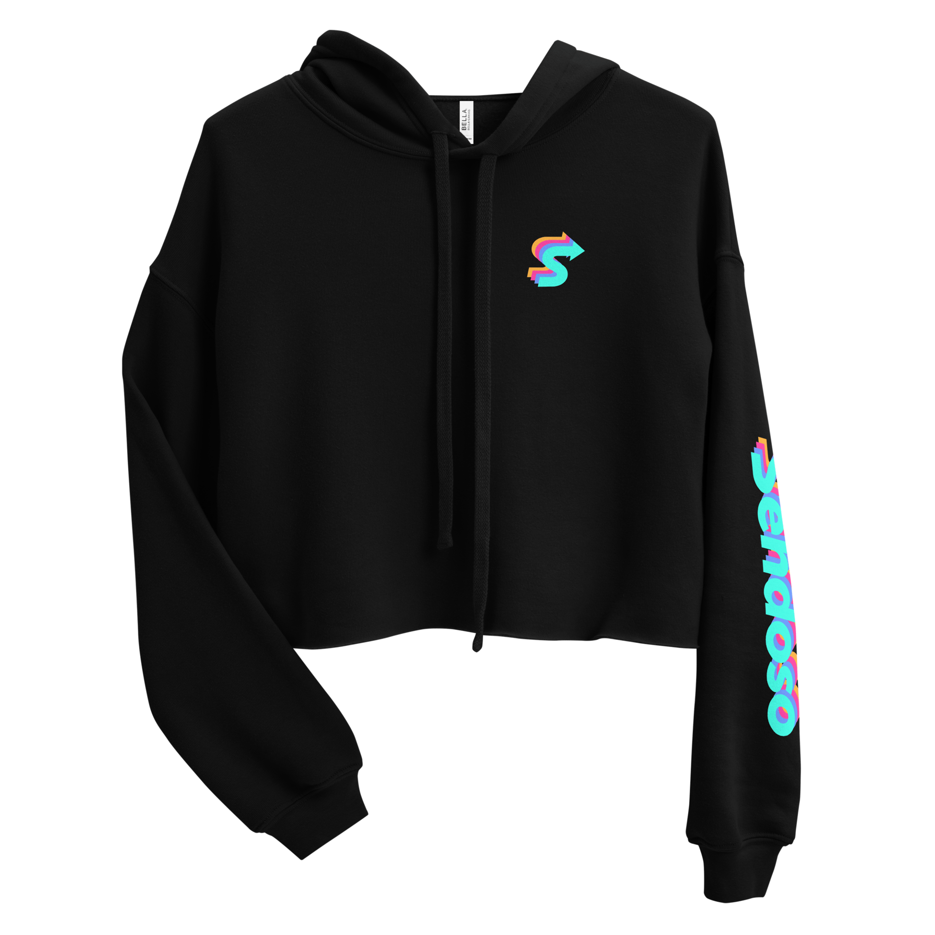 International - Sendoso Cropped Hoodie - Black